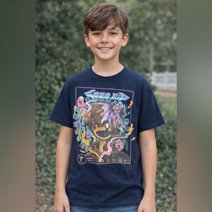 GOOD KID Graphic Tee – Navy • Size Small (Gildan Heavy Cotton)